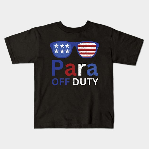 PARA OFF DUTY Kids T-Shirt by Artistic Design